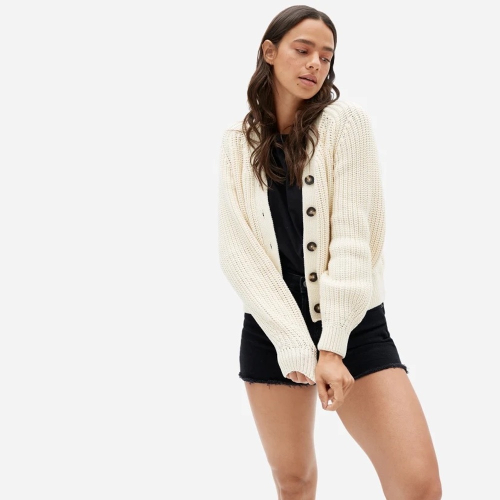 Everlane Texture Cotton Cardigan